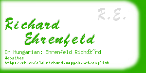 richard ehrenfeld business card